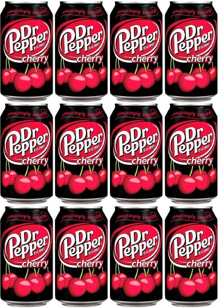 Dr Pepper Cherry Karışık Aromalı Gazlı Içecek 12 x 330 ml