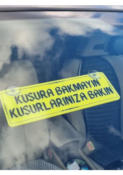 Kusura Bakmayın Kusurlarınıza Bakın Vantuzlu Dekor Pleksi Plaka fiyatları