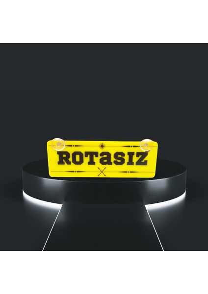 Rotasız Yazılı Vantuzlu Dekor Pleksi Plaka