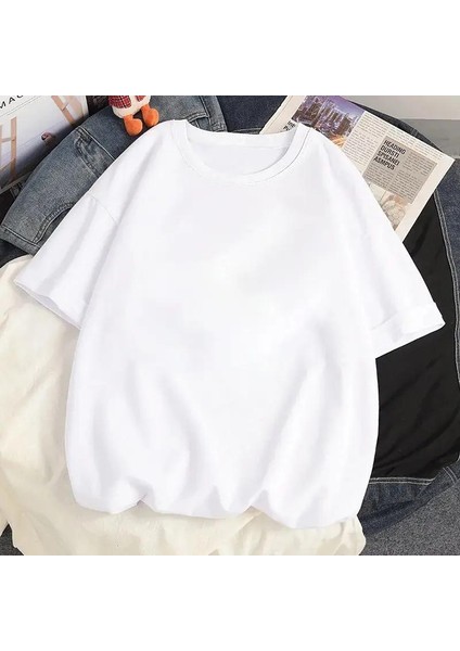 Y2K Letter Sırt Baskılı T-Shirt