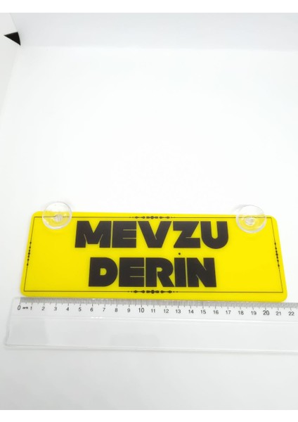 Mevzu Derin Yazılı Vantuzlu Dekor Pleksi Plaka Araç Içi Cam Yazısı indirimleri