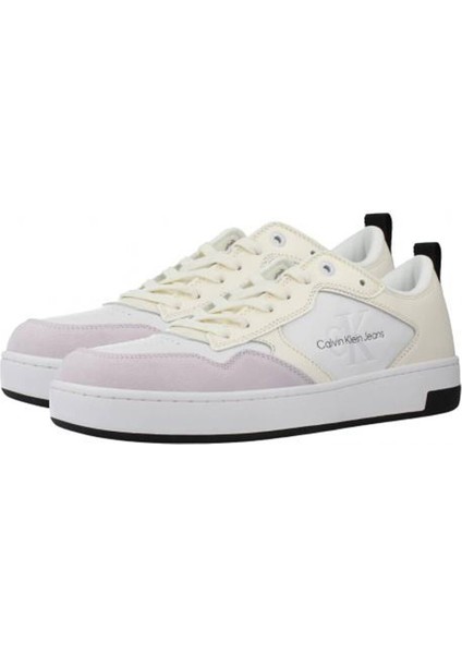 Calvin Klein Basket Cupsole Low Lth Mo Beyaz Erkek Sneaker