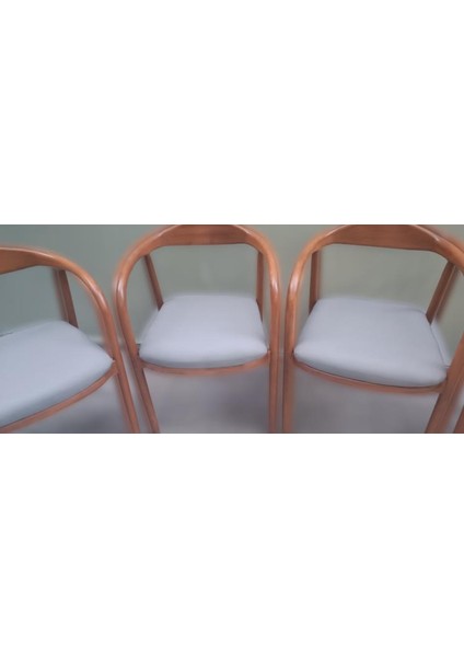 Sandalye ST Yılan Tam Kolçak Model Kayın Retro Ayak Ceviz Renk 4ad El Yapım