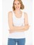 Kadın Beyaz Basic T-Shirt 50262673-VR013 4