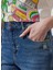 Yüksek Bel Dar Paça Mom Fit Kadın Denim Pantolon W246009XT 3