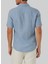 Düğmeli Yaka Mavi Erkek T-Shirt Mr Short Sleeve 2