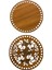 Ahşap Çiçek Desenli Sepet Tabanı 15 cm Ceviz Çift Yüz 3 mm Mdf 1