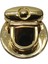 Yaylı Basmalı Çanta Kilidi 4 cm Light Gold 1