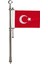 Otofors Makam Aracı Bayrak Direği Paslanmaz 90 cm 1