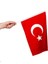 Sopalı Türk Bayrağı 40X60 cm Raşel Kumaş - 10 Adet 1