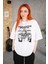 Beyaz Unisex Universal Peace Tişört 1