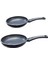 Teflon Tava 2'li İndüksiyon Tabanlı Lacivert 24+28 cm 1