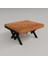 Masif Ahşap Walnut Orta Sehpa 85*85 cm 2