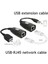 USB Extender Cat5 Cat6 Kablosu Üzerinden USB Uzatma Adaptörü 45M 3