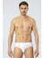5 Adet Beyaz Erkek Slip, %50 Modal %50 Pamuk Cacharel 1203 2