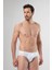 5 Adet Beyaz Erkek Slip, %50 Modal %50 Pamuk Cacharel 1203 4