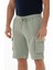 Erkek Regular Fit Kargo Cepli Parça Boyama Şort K21504278101 2