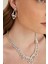 Furtek Aksesuar FR417 Crystal Stone Silver Jewelry Set 1