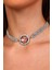 Kadın Rose Oval Model Zirkon Taşlı Gümüş Pırlanta Gerdanlık Kolye Abiye Düğün Nişan Tasma Choker 6