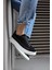 Sneakers Ayakkabı 010 Siyah Süet (Beyaz Taban) 1