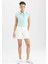 Coool Crop Top Çizgili Poplin Kolsuz %100 Pamuk Gömlek A6862AX23SM 5