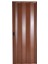 Akordiyon Kapı 177x184 Ceviz Camsız 12 mm Katlanır Akordeon PVC 1