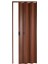 Akordiyon Kapı 177x184 Ceviz Camsız 12 mm Katlanır Akordeon PVC 3
