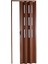 Akordiyon Kapı 177x205 Ceviz Camlı 12 mm Katlanır Akordeon PVC 3
