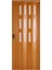 Akordiyon Kapı 162x200 Meşe Camlı 12 mm Katlanır Akordeon PVC 1