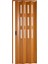 Akordiyon Kapı 162x200 Meşe Camlı 12 mm Katlanır Akordeon PVC 2