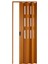 Akordiyon Kapı 162x200 Meşe Camlı 12 mm Katlanır Akordeon PVC 3