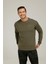 Erkek Basic Sweatshirt 3fx SN75 Haki/khaki 13S420SN75 1