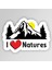 Love Natures Outdoor Adventure Camping Karavan Off Road Sticker Etiket 1