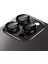 Buff iPhone 14 Pro Max / 14 Pro Kamera Metal Lens Koruyucu Black 3