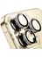 Buff iPhone 14 Pro Max / 14 Pro Kamera Metal Lens Koruyucu Gold 1