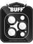 Buff iPhone 13 Pro / 13 Pro Max Kamera Metal Lens Koruyucu Black 2