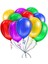 100 Lü Metalik Karışık Renk Balon 12 Inç 1