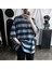Harajuku Mavi Siyah Çizgili Oversize (Unisex) T-Shirt 4