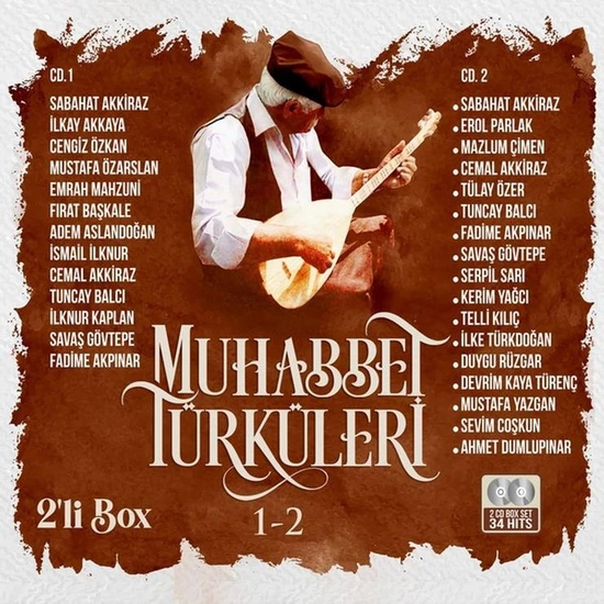 Arda Müzik Muhabbet Türküleri- Muhabbet Türküleri 1-2  (2'li Box Set Cd)