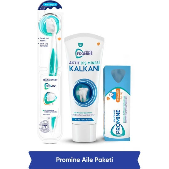 hepsiburada Sensodyne Promine Aile Diş Macunu Paketi - Diş Macunu & Diş Fırçası & Çocuk Diş Macunu hepsiburada Sensodyne Promine Aile Diş Macunu Paketi - Diş Macunu & Diş Fırçası & Çocuk Diş Macunu