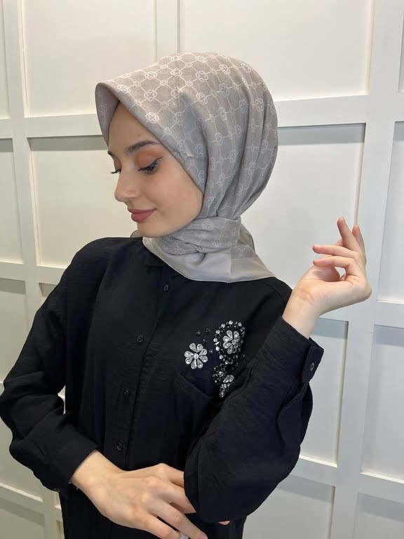 Aker Elegance Monogram Eşarp 1090500 görsel 3