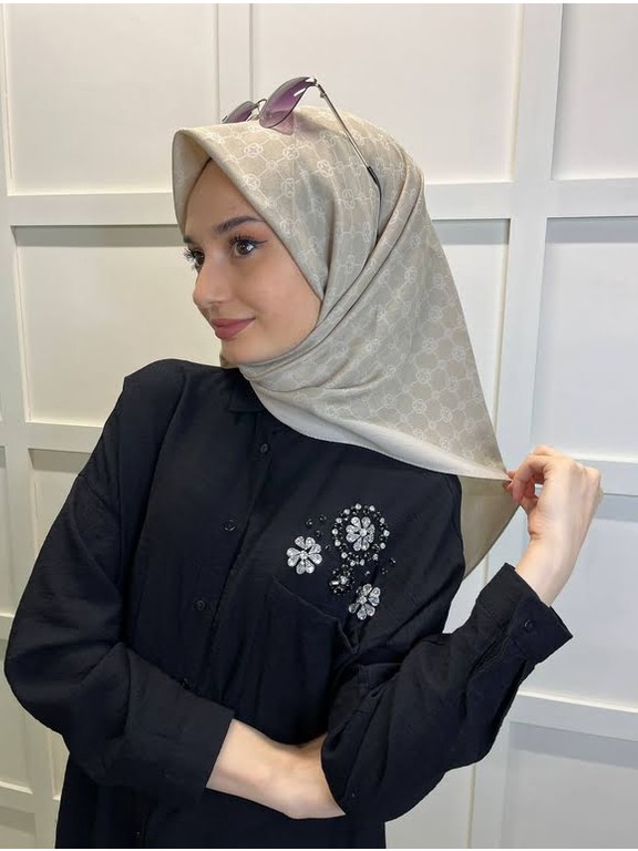 Aker Elegance Monogram Eşarp 1090500 görsel 7