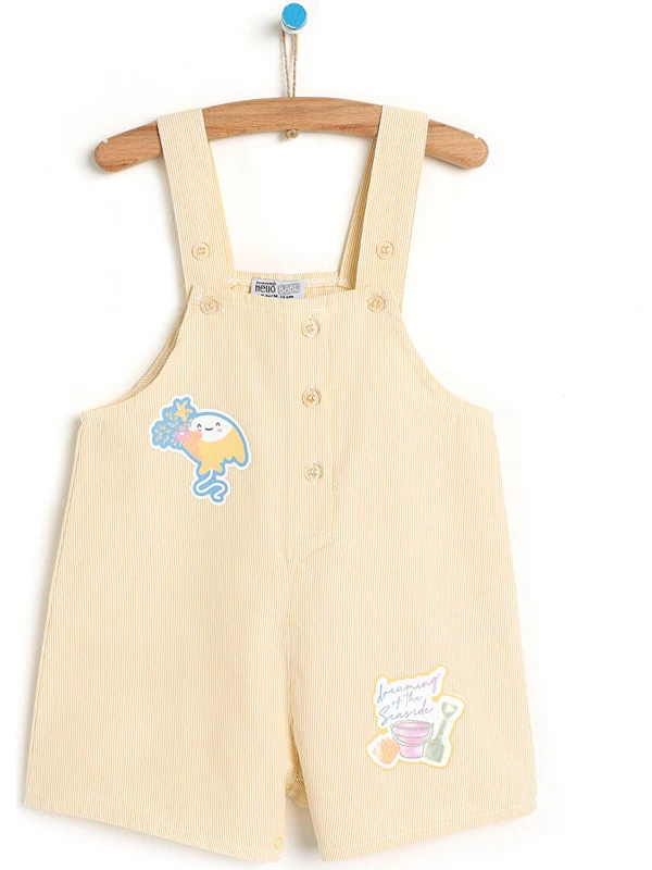 Hello Baby Hellobaby Basic Düğmeli Salopet-Tshirt Erkek Bebek