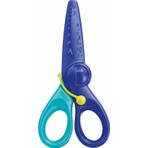Maped Çocuk Makası 12 cm - Mavi ve Turkuaz, Ergonomik Sap, Güvenli Kullanım, Dalga Desenli (1 Adet)