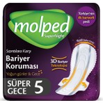 Molped Supernight Hijyenik Ped Gece 5 Adet