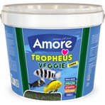 Amore Tropheus Veggie Chips 3 kg Tanganyika Malawi Bitkisel Algae Spirulina Sarımsak Kova Balık Yemi