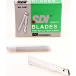 SDI Dar Maket Bıçağı Yedeği 100 Adet 9 mm Genişlik 80 mm Uzunluk Hassas Kesim İçin