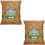 Jungle Kuş Yemleri 2 Adet 1 kg Vitamin ve Mineral Desteği ile Muhabbet Kuşları için Özel Formül