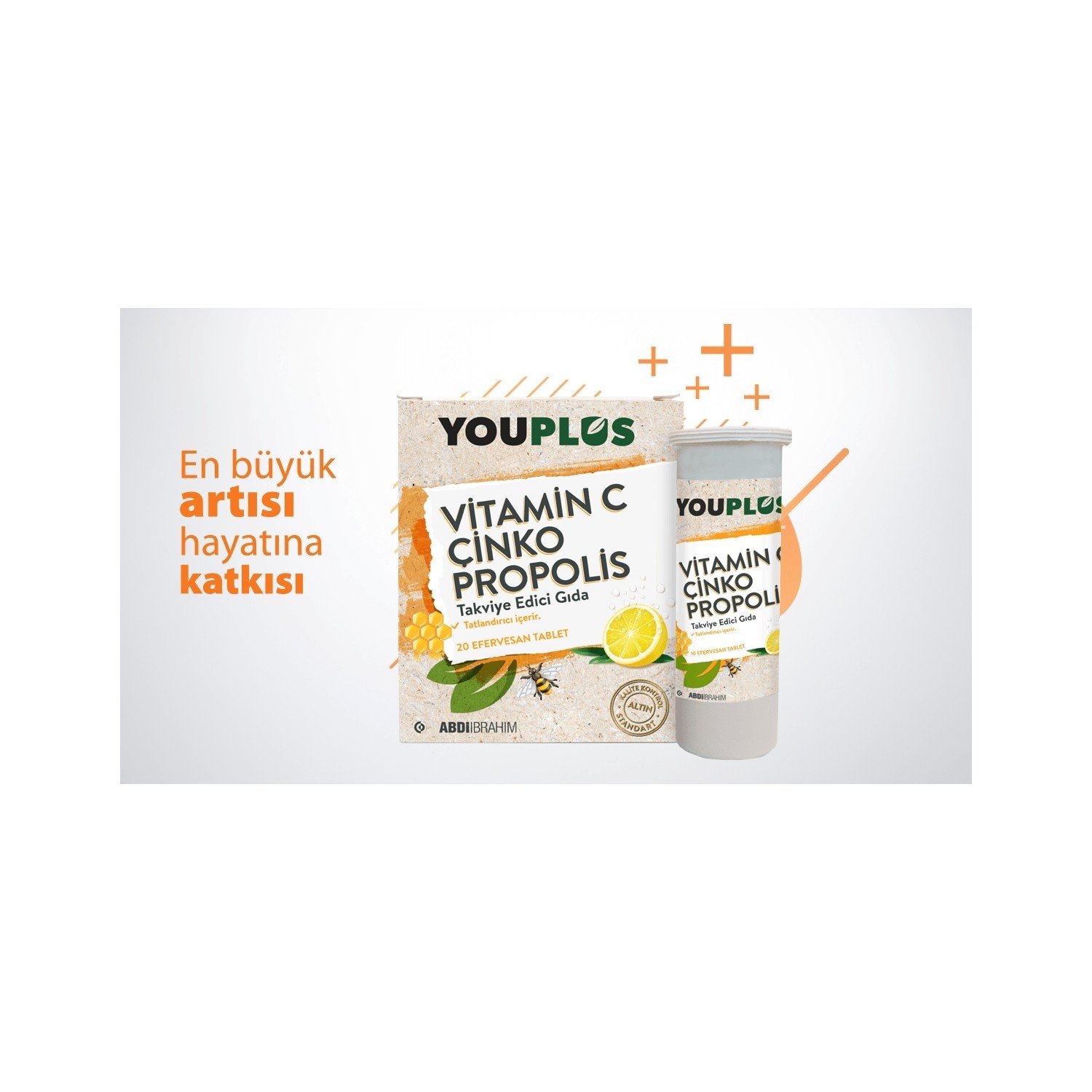 Youplus Vitamin C Cinko Propolis Efervesan Tablet Fiyati