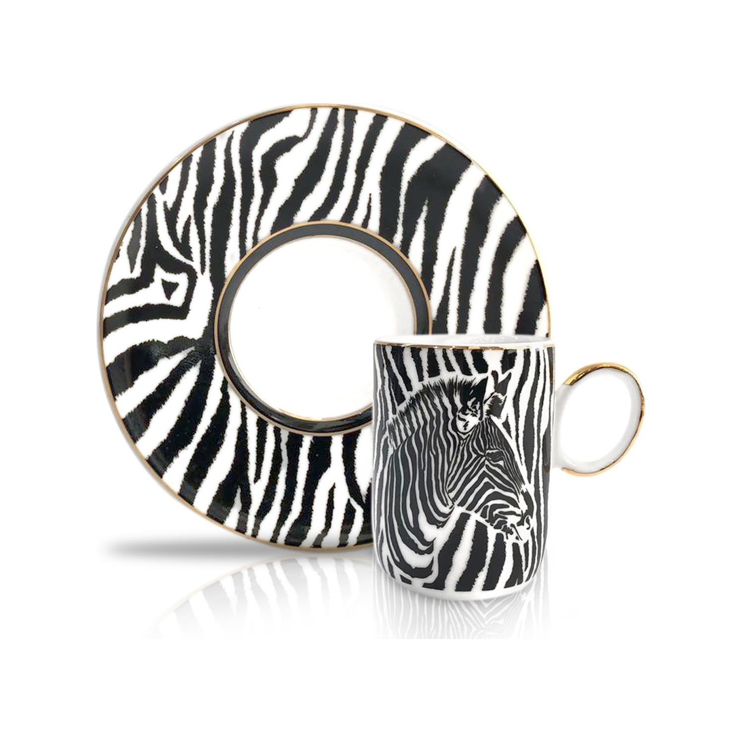 zebra kahve fincanı